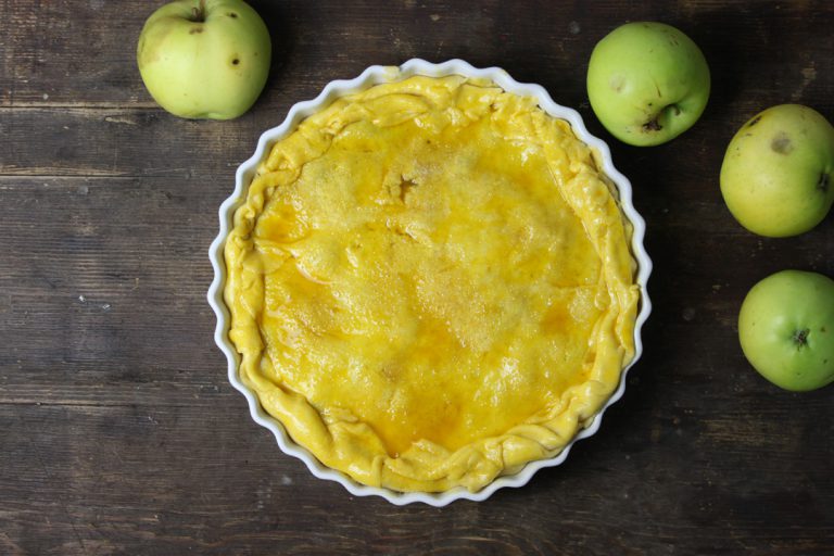 Gedeckte Apfeltarte aka Tarte aux Pommes - brokkolibastards